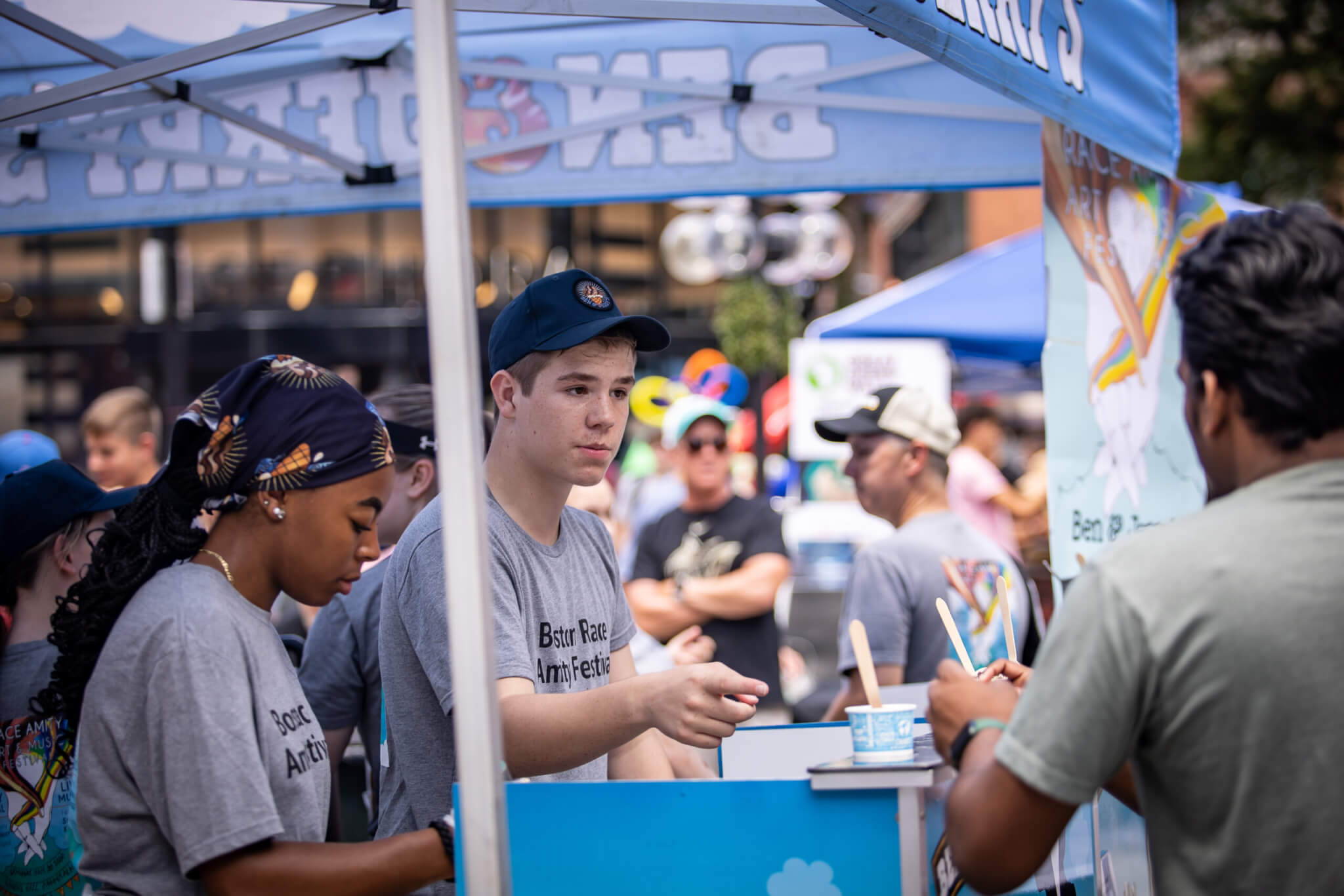 Community gathering at the festival