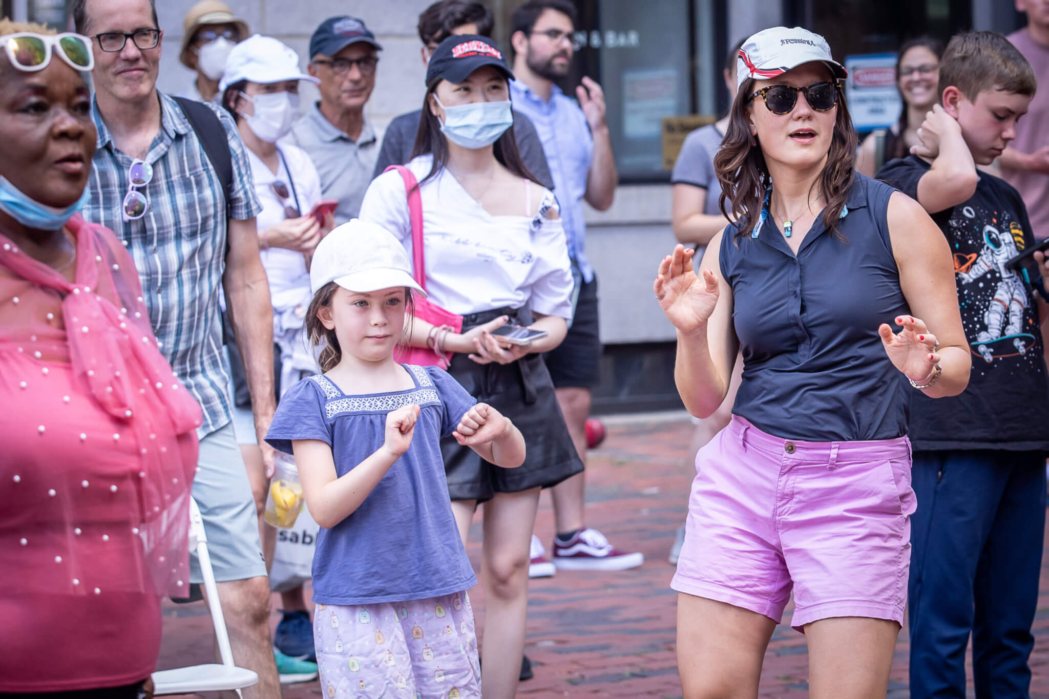 Community members at the festival