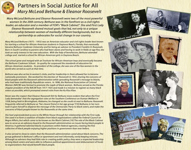 Mary McLeod Bethune and Eleanor Roosevelt